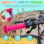 Kids Bike Handlebar Grips,Bike Handle Grips for Boys Girls,105mm Non-Slip Soft Rubber with Mushroom Suitable for Kids Bike