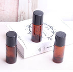 2Pcs Brown 50ml Glass Essential Oil Roller Bottles,Large Empty Roller Bottles Refillable,Deodorant Bottle Containers Rollerball for Fragrance Refillable Containers Accessories