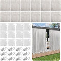 12 Pack Outdoor Curtain Weights Bag, Patio Curtain Sandbag with Sealed Bags and Clips, Reusable Drapery Weighted Bags for Home Outdoor Pergola Gazebo Front Porch (Grey)