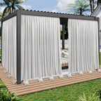12 Pack Outdoor Curtain Weights Bag, Patio Curtain Sandbag with Sealed Bags and Clips, Reusable Drapery Weighted Bags for Home Outdoor Pergola Gazebo Front Porch (Grey)