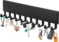 Wall Mount Key Holder with 10 Hooks – Key Rack for Entryway, Hallway, Office, Kitchen – Screw Mounted, Durable Key Organizer