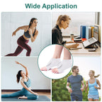 2pcs Castor Oil Pack Wrap for Ankle, Adjustable Ankle Castor Oil Wrap for Plantar Fasciitis Relief, Reusable Plantar Fasciitis Brace Castor Oil Compress for Men & Women, White