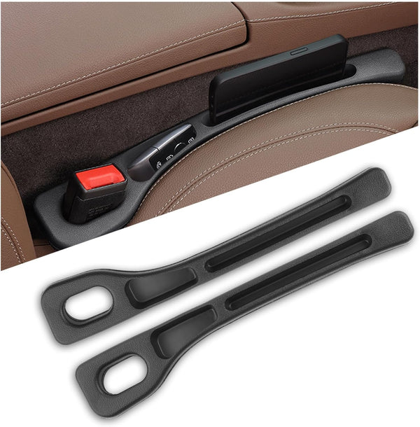2PCS Car Seat Gap Filler Organizer with Car Storage Slot,Multi-Functional Car Gap Filler for Phone,Key,Coin in Car Organization And Anti-Drop,Universal Car Gap Filler Organizer for Cars