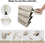 Folding & Inverted Umbrella, Outdoor Travel Umbrella, 46 Inch Portable Reverse Folding Umbrella，Windproof Folding Umbrella for Men and Women