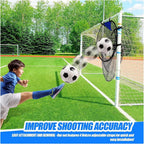 2 Pcs Set Soccer Target Goal Net - Portable Foldable Practice Equipment for Shooting Accuracy - Outdoor Football Field Throwing Target