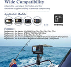 Fish Finder Mount Base, Universal 360° Rotation Ball-Mount Bracket, Nylon & Stainless Steel Electronic Holder for Marine Boat Kayak Pontoon Canoe Helix Garmin, 4*Srews, 4*Nuts