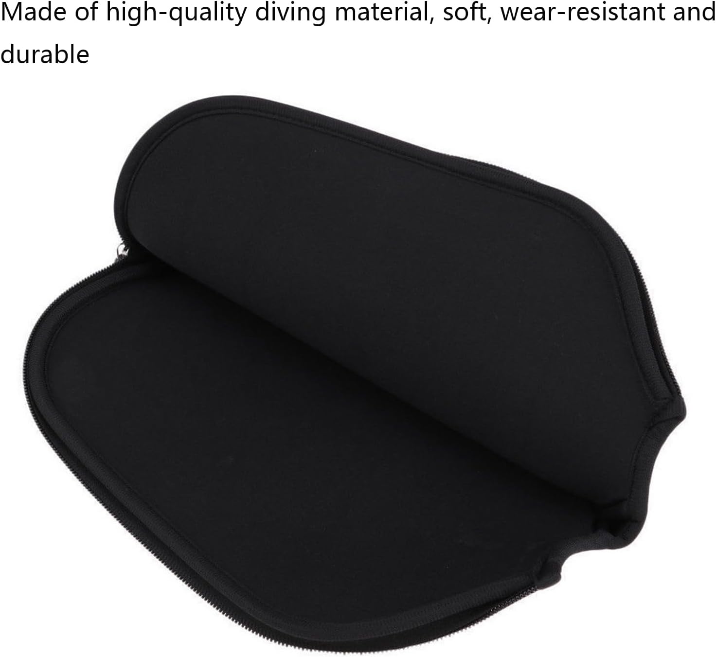 2pcs Racquet Cover for Pickleball, 8.6 x 12.2 Inch Neoprene Paddle Cover for Pickleball Racket Sleeve Storage Bag Compatible for Most USAPA Standard and Elongated Pickball Paddles