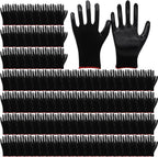 72 Pairs Gardening Gloves for Men Women Rubber Coated Work Gloves for Men Women Multipack Safety Construction Glove for Gardening Assembly Landscaping Construction
