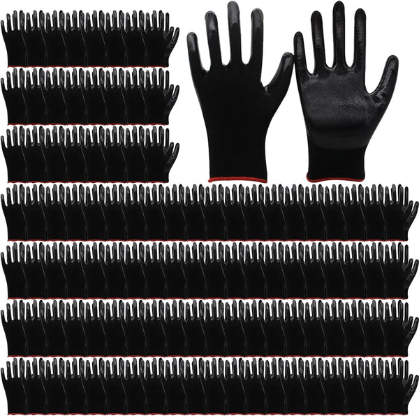 72 Pairs Gardening Gloves for Men Women Rubber Coated Work Gloves for Men Women Multipack Safety Construction Glove for Gardening Assembly Landscaping Construction
