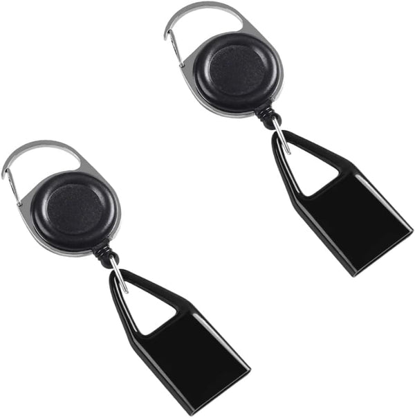 2Pcs Black Pants Lighter Clip,Retractable Lighter Belt,Anti Lost Retractable Lighter Cover Leash,Keychain Belt,Lighter Leash for Fishing Hiking,Lighter Protective Cover for Camping,House Supplies