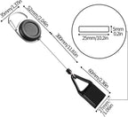 2Pcs Black Pants Lighter Clip,Retractable Lighter Belt,Anti Lost Retractable Lighter Cover Leash,Keychain Belt,Lighter Leash for Fishing Hiking,Lighter Protective Cover for Camping,House Supplies