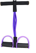 Multifunction Tension Rope, 6-Tube Elastic Yoga Pedal Puller Resistance Band, Natural Latex Tension Rope Fitness, for Abdomen/Waist/Arm/Leg Stretching Slimming Training