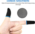 PUBG Mobile Finger Sleeves for Mobile Gaming | Pack of 10 | Thumb Sleeves for Mobile Gaming | PUBG COD Fortnite | Anti Sweat Anti Dryness Breathable | Finger Gloves (Blue)