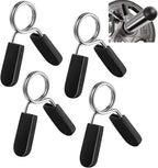 1 inch (25 mm) Spring Clip Collars with Easy-Grip Handle for Smooth Dumbbell Handle or Weightlifting Barbell (Pack of 4)