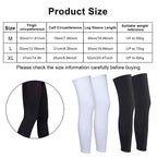 4 Pieces Sports Leg Sleeves, Breathable Sun Protection Leg Covers, Quick-Dry Full Length Leg Sleeves for Men Women, Ideal for Running Basketball Cycling