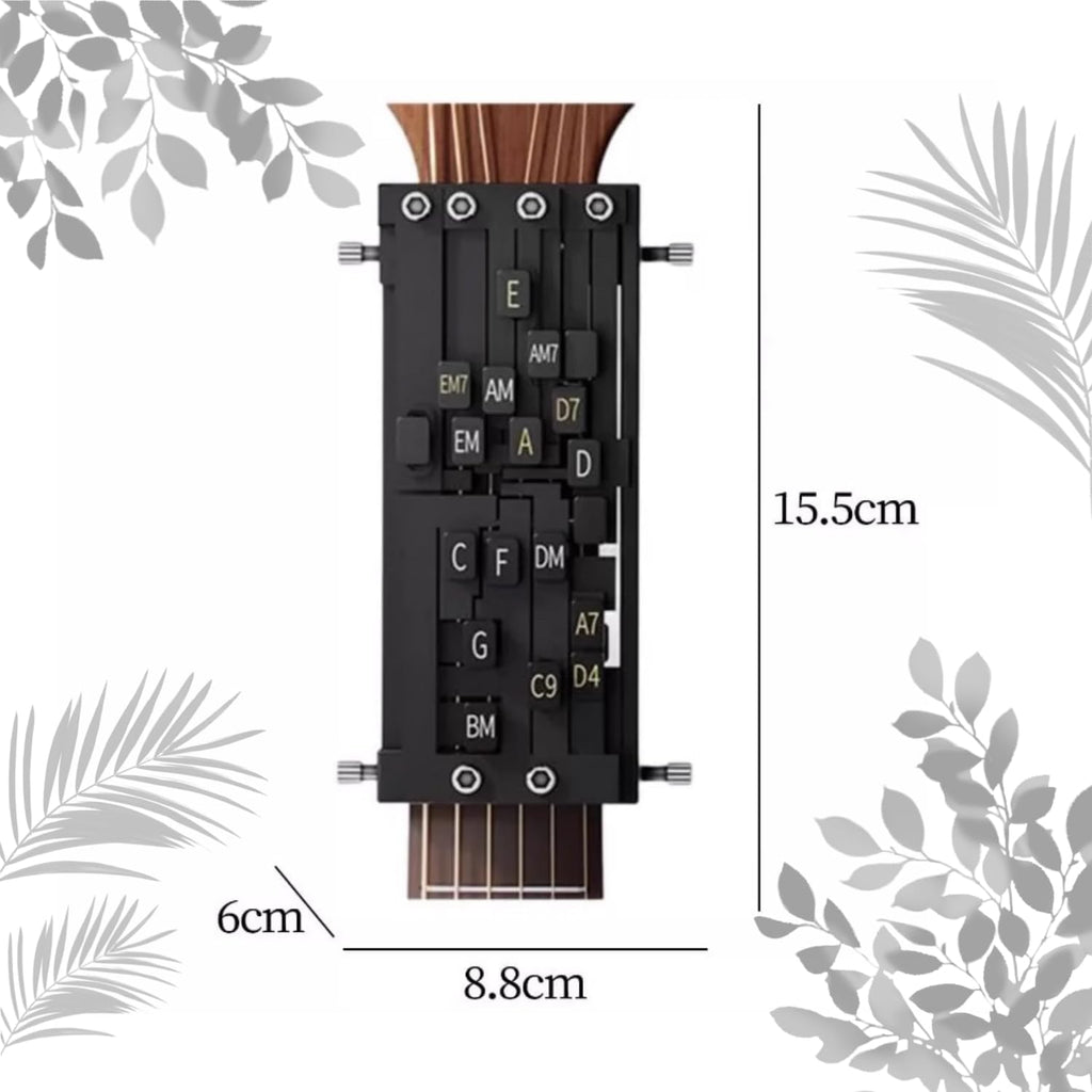 Guitar Chord Presser - Guitar Aid Chords Trainer,electric guitar auxiliary, guitar learning tool for beginners,portable guitar chord training aid, practice suitable for family children and friends (1)