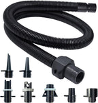 Paddle Board Pump Adapter Hose, Sup Pump Adaptor Hose Kit with 7 Air Valve Nozzles, Electric Air Pump Accessories Fit for Inflatable Stand Up Paddle Board/Boat/Tent/Pool/Mat