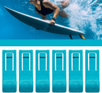 Paddle Board Fin Clips - Surfboard Fin Clips | 6 Watershed Fin Clip | Surfing Gear Fin Bracket | Fastener Base Pin Replacement Buckle Shark-Fin Device Accessories