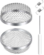 RV Furnace Vent Insect Screen Cover 2 Pack with Installation Tool, Durable Mesh RV Flying Insect Screen for Campers and Trailers, Easy Fit, Rust Proof, Keeps Bugs Out