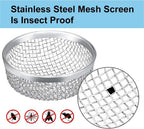 RV Furnace Vent Insect Screen Cover 2 Pack with Installation Tool, Durable Mesh RV Flying Insect Screen for Campers and Trailers, Easy Fit, Rust Proof, Keeps Bugs Out