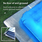 200*200CM Aluminium Foil Camping Mat, Insulating Waterproof Thermal Foam Sleeping Mat For Camping, Sleeping Roll Pad Of Aluminum Foil, Foldable Double-sided Tent Mat For Outdoor Camping Hiking Picnic