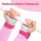 2 Packs Kids Gymnastics Grips Wristbands Sets for Youth, Palm Protection & Wrist Support for Training, Workout - Sports Accessories