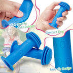 Bike Handle Grips Non Slip Rubber Bicycle Handlebar Grips for Kids Girls Boys Mountain Road Beach Cruiser Scooters Bikes