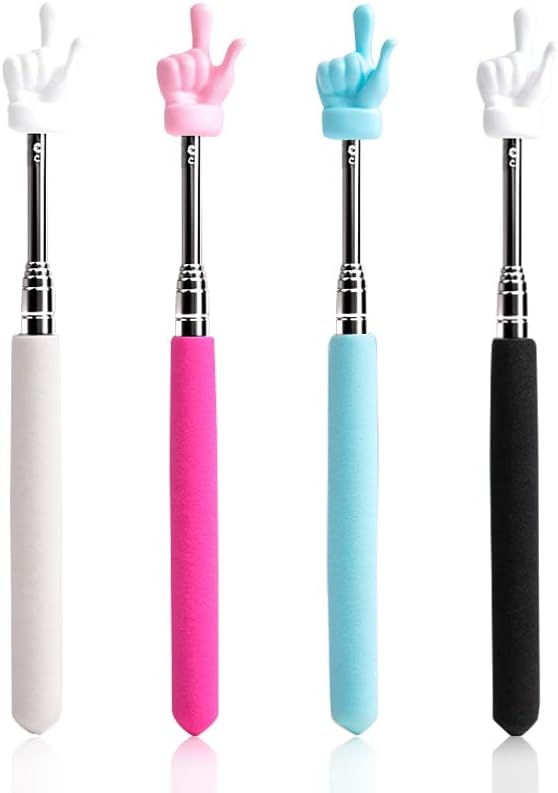 4 Pcs Extendable Telescopic Teachers Pointer Extends to 21.65