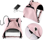 Laptop Tent, Sun Shade Waterproof Fabric Protective Hood for Computer Working Outside Accessories Part Glare Shield & Heat Reflective Awning Convertible Tote Outdoor (Pink) As Shown in the Picture -