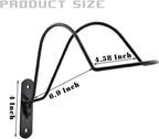 Wall Mounted Equestrian Helmet Rack,Metal Holder for Motorcycle Bike Baseball -