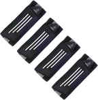 4 Pack Elastic Bike Bicycle Ankle Leg Riding Puttee Cycling Safety Bind Pant Bands Clip Strap Belt Fully Adjustable for Cycling, Jogging, Camping