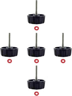 5 Pack Screws Nuts Caps for Fishing Spinning Reels Knob Power Handle Grip