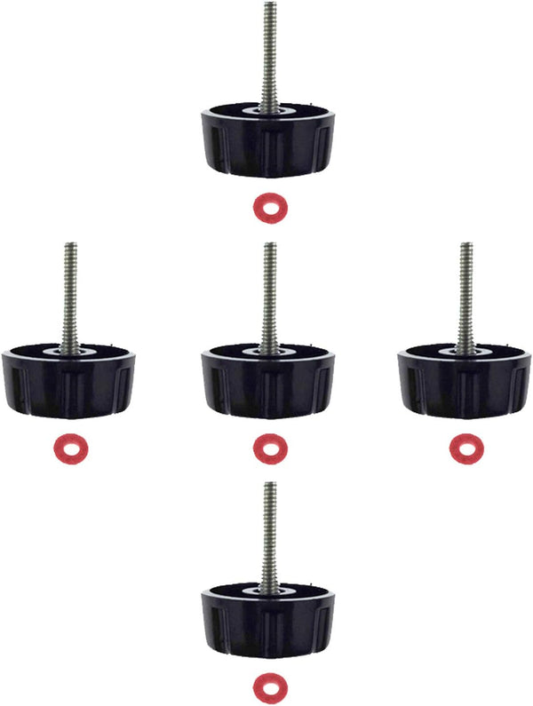 5 Pack Screws Nuts Caps for Fishing Spinning Reels Knob Power Handle Grip