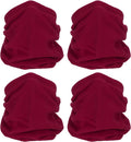Winter Neck Warmer, Drawstring Warm Face Scarf Covering Windproof Gaiter for Men Women Wine Red -