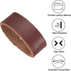 Leather Loop Keeper, Loops Belt Keeper Retainer Straps Replacement Reddish Brown 1.5"/1.6"