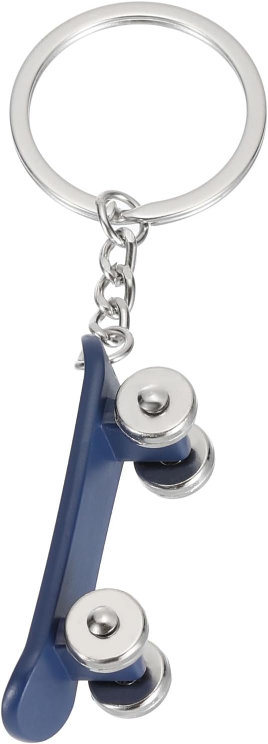 Mini Cute Sports and SkateBoard Keychain - Blue
