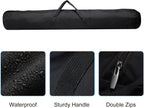 Folding Camping Chair Replacement Bag 47.2" x 5.5", Portable Storage Tent with Handle Strap for Outdoor Hiking Travel, Black - 5.5"