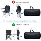 Folding Camping Chair Replacement Bag 47.2" x 5.5", Portable Storage Tent with Handle Strap for Outdoor Hiking Travel, Black - 5.5"