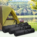 Folding Camping Chair Replacement Bag 47.2" x 5.5", Portable Storage Tent with Handle Strap for Outdoor Hiking Travel, Black - 5.5"
