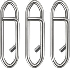 Fishing Speed Clips Power Quick for Lures Change Stainless Steel Lure Snaps Saltwater Freshwater Crankbait Tackle XS-25LB-0.5" 20 Pack