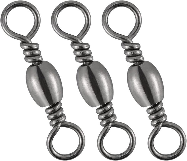 Barrel Swivels Fishing Tackles, for Salwater & Freshwater, Available from #16-#6/0, Leader Line Lure Connector - #16-18LB