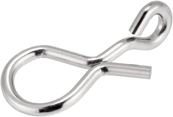 50 Pack Fly Fishing Snap 3 Sizes Stainless Steel Quick Change Lure Clip for Flies, Trout - XS(0.2