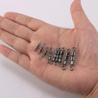 High Speed 3 Roller Swivels, Bead Chain Barrel Swivels Fishing Tackle Trolling Rolling Leader Lure Connector Salmon Walleye Freshwater - #3-84LB