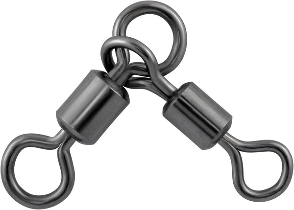 30 Pack 3 Way Swivels Barrel Fishing Tackle Hook Line Connector Three Rig Trolling Catfish Saltwater Freshwater - #4/0*3/0-209LB-30