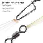 30 Pack Barrel Snap Swivels, Swivels Fishing Tackle Crane Rolling Coast Lock Lure Leader Line Connector Fresh&Saltwater - #4/0-198LB-30