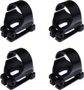 4 Pack Scuba Dive Universal Plastic Clip Snorkel Keeper Tube Holder, Black