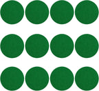 12 Pack Self Adhesive Air Hockey Mallet Felt Pads, Green, 94mm (green-12 Pack)
