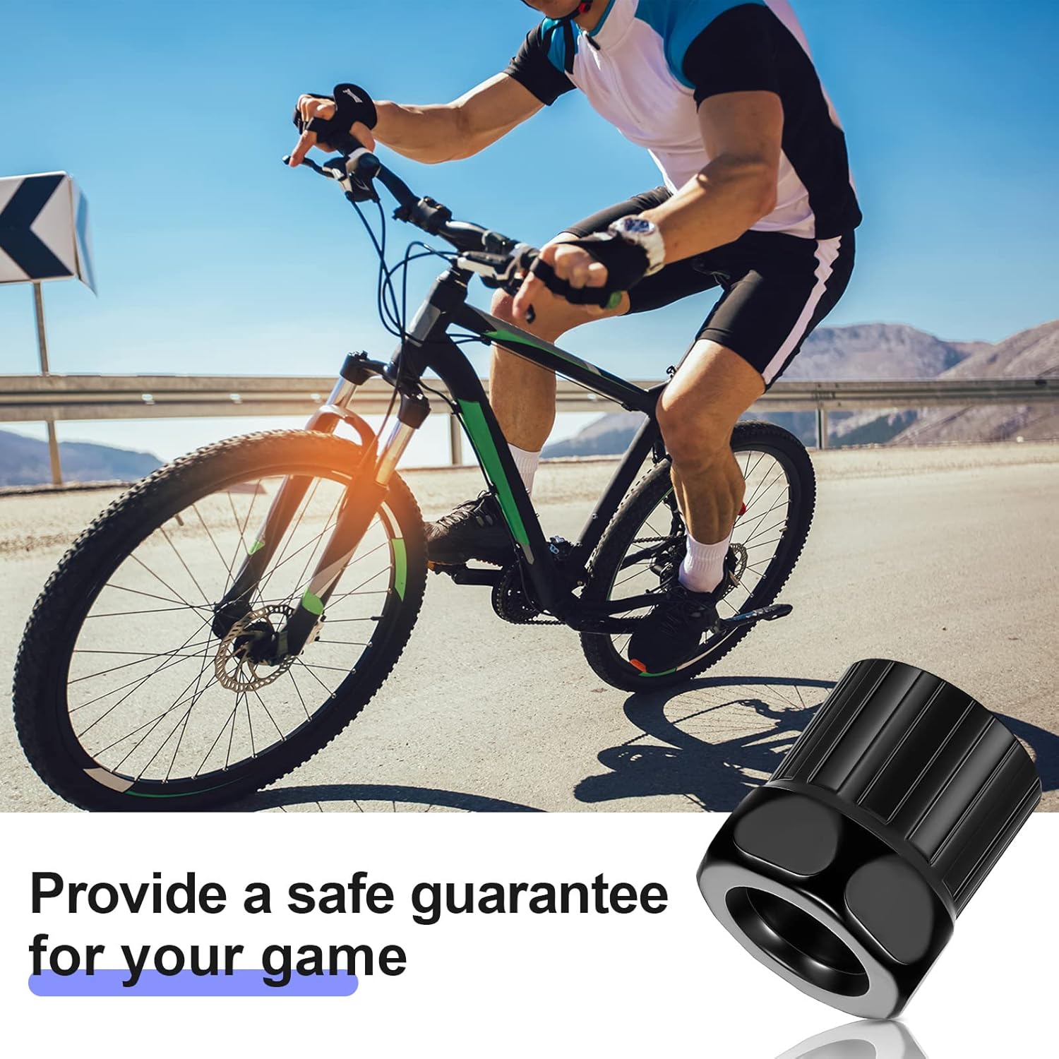 6 Pcs Bike Freewheel Remover Mountain Cassette Removal Tool Black Lockring for Repairing -