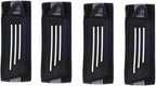 8 Pack Elastic Bike Bicycle Ankle Leg Riding Puttee Cycling Safety Bind Pant Bands Clip Strap Belt Fully Adjustable Cycling, Jogging, Camping (Black)