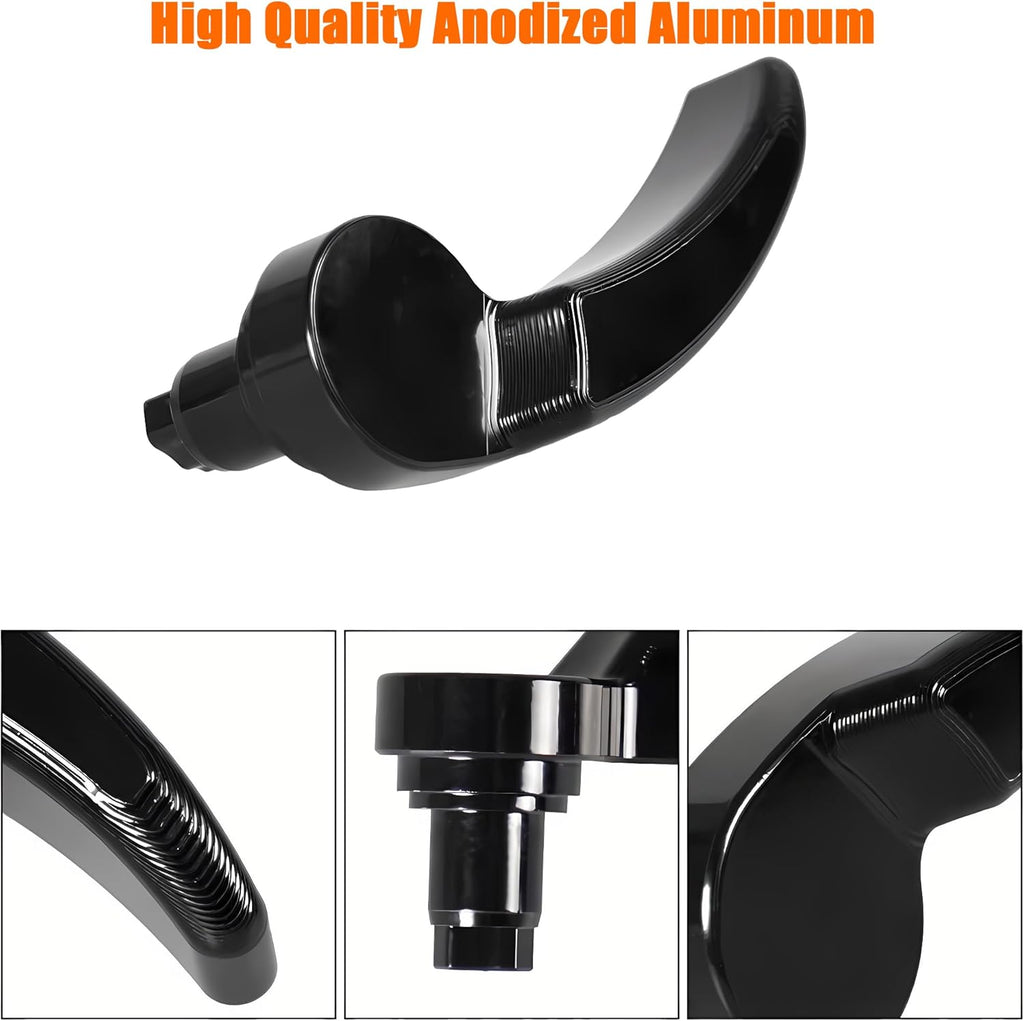 Harley Saddlebag Latches - Perfect Fit, Easy Installation Compatible for Touring Street Glide Electra Road King 2014-2023 (Black) Black